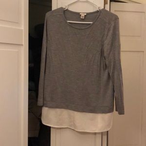 J crew gray t shirt